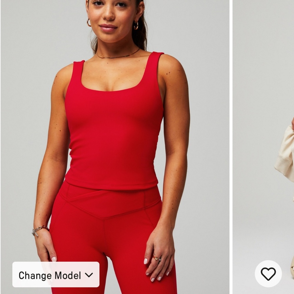 Oasis Ribbed Built in Bra Tank